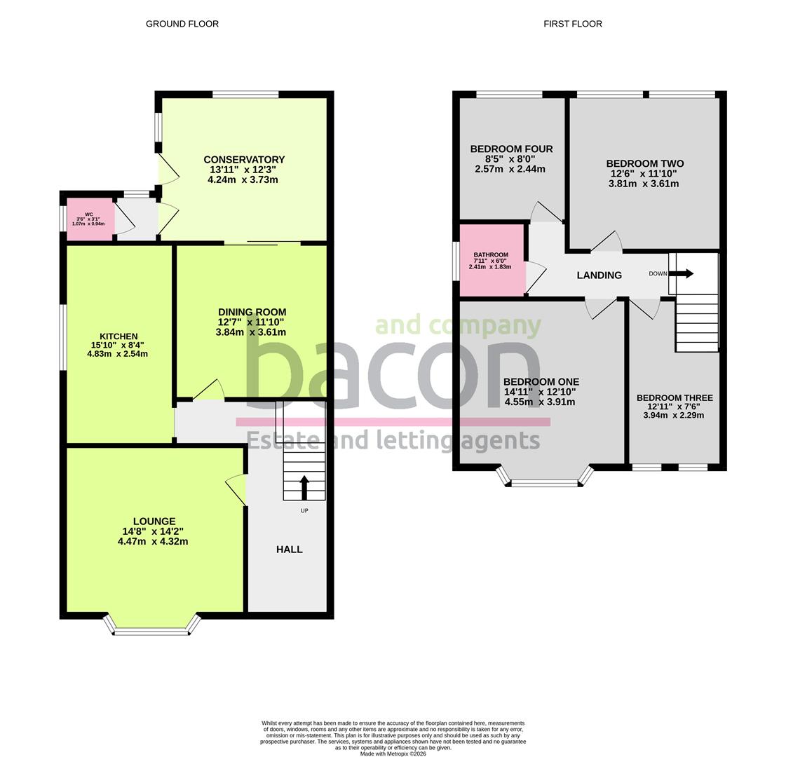 Floor Plan | House - Semi-Detached | Gannon Road, Worthing, West Sussex, BN11 2DT | For Sale